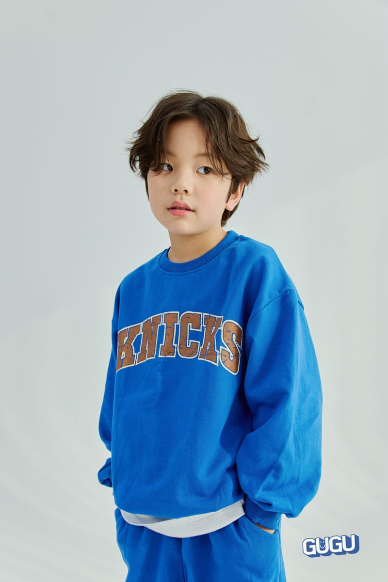 Gugu Kids - Korean Children Fashion - #minifashionista - Knicks Top Bottom Set With Mom - 8