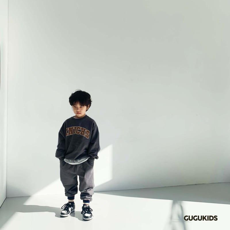 Gugu Kids - Korean Children Fashion - #prettylittlegirls - Knicks Top Bottom Set With Mom - 9