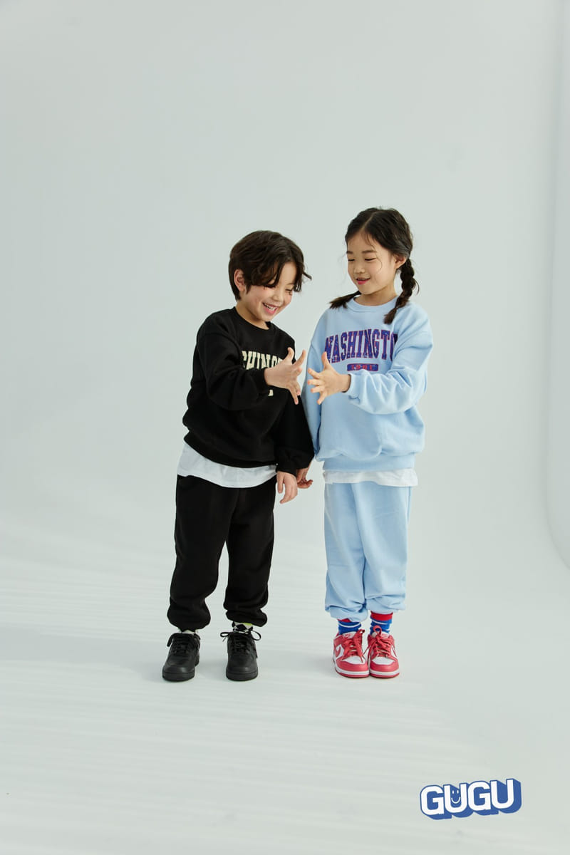 Gugu Kids - Korean Children Fashion - #stylishchildhood - Washington Top Bottom Set - 3