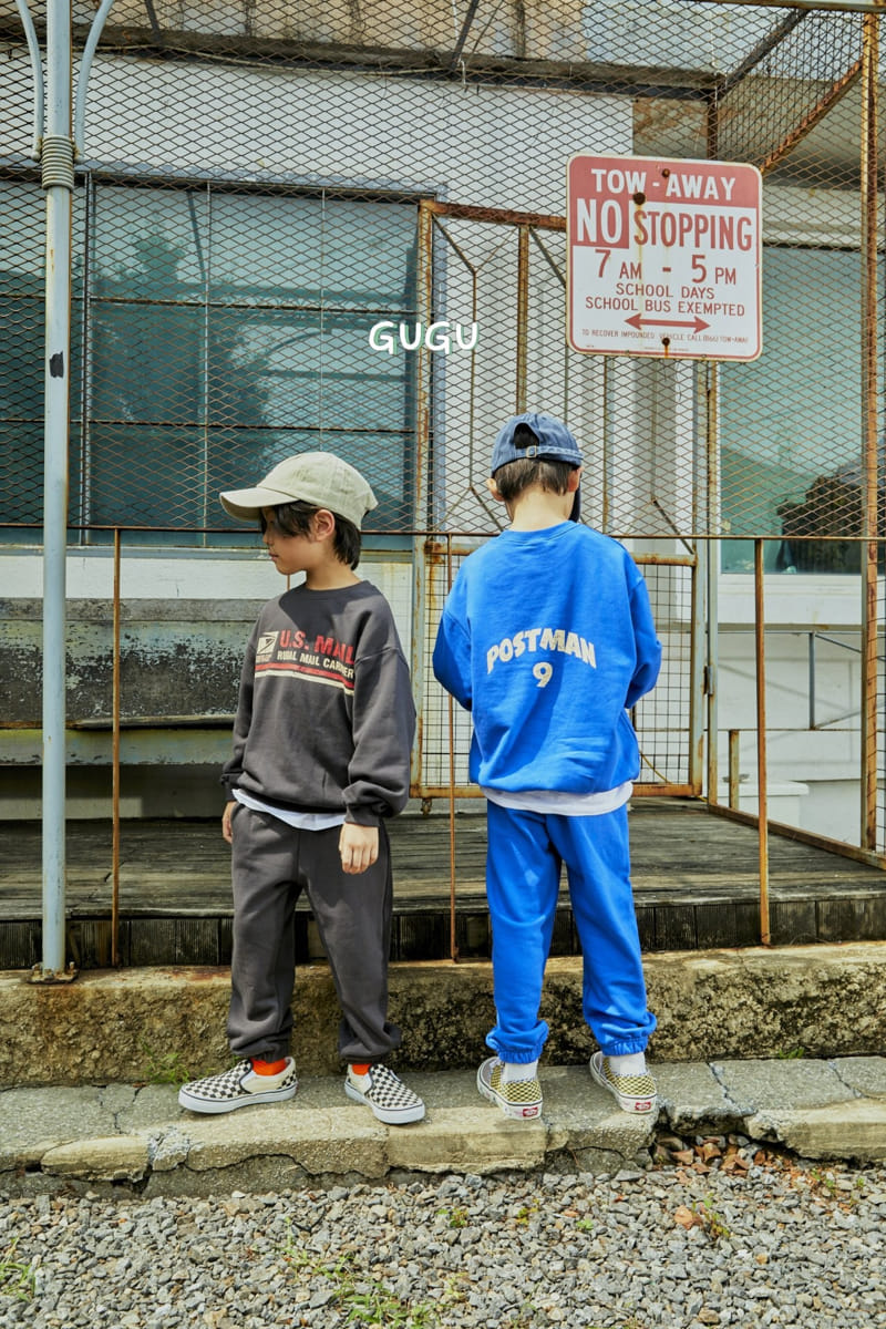 Gugu Kids - Korean Children Fashion - #todddlerfashion - Post Man Top Bottom Set - 8