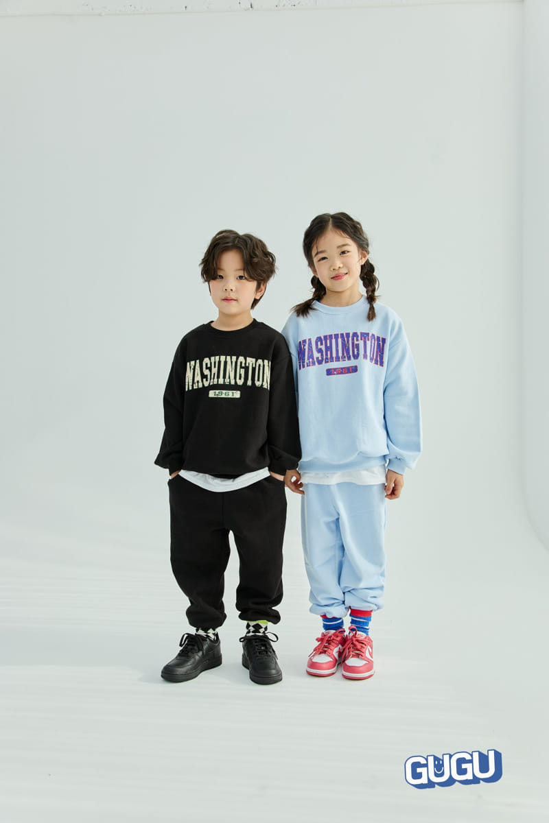 Gugu Kids - Korean Children Fashion - #toddlerclothing - Washington Top Bottom Set - 2