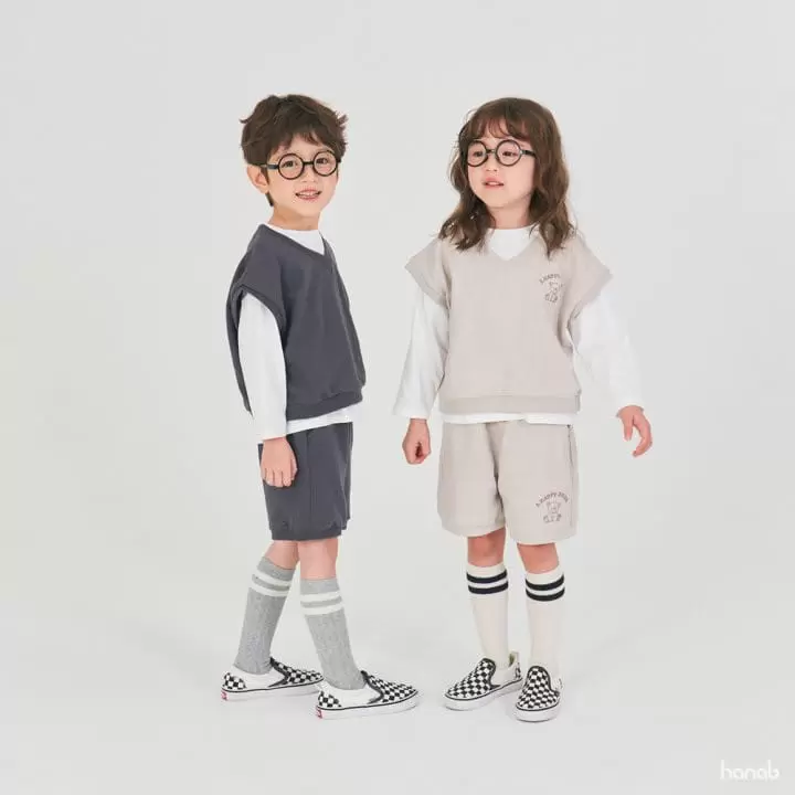 Hanab - Korean Children Fashion - #Kfashion4kids - Three Piece Top Bottom Set - 2