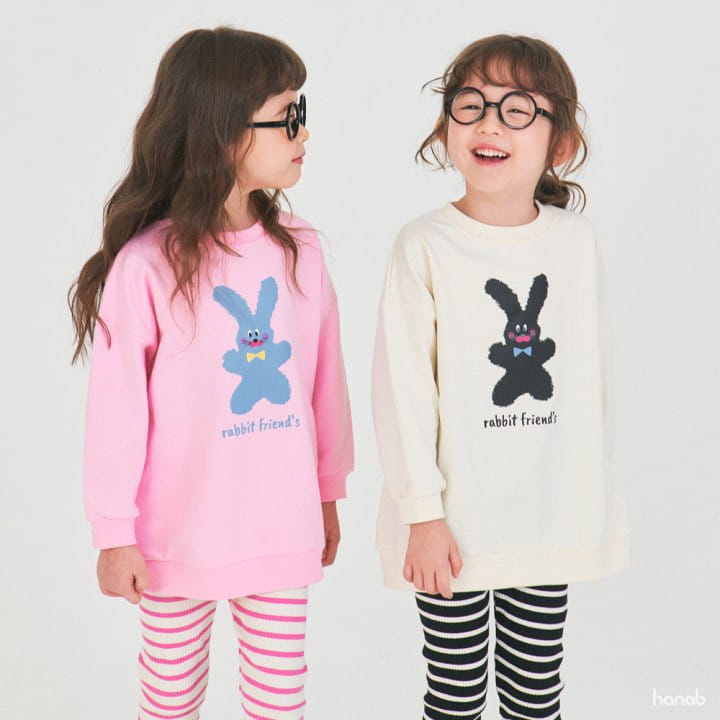 Hanab - Korean Children Fashion - #childofig - Rabbit Friend Top Bottom Set