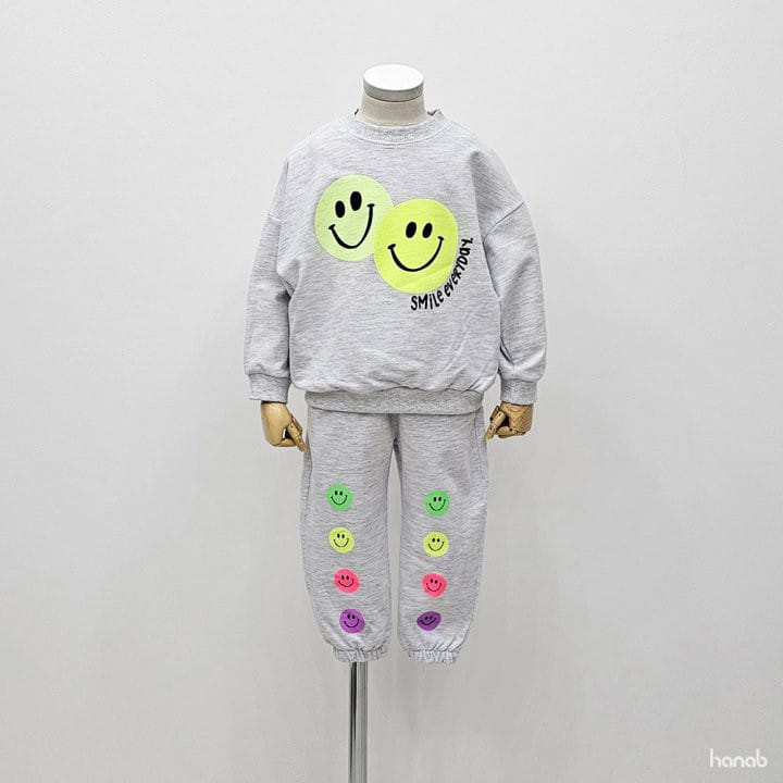 Hanab - Korean Children Fashion - #designkidswear - Multi Smile Top Bottom Set - 10