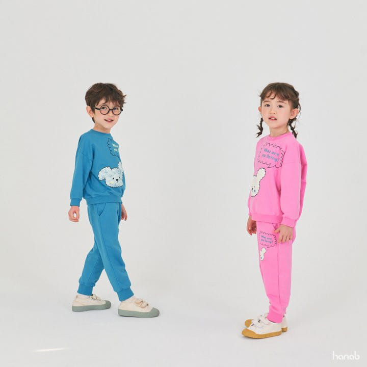 Hanab - Korean Children Fashion - #designkidswear - Poodle Top Bottom Set - 8