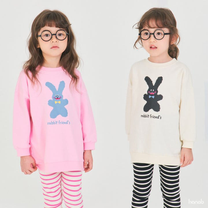 Hanab - Korean Children Fashion - #discoveringself - Rabbit Friend Top Bottom Set - 5