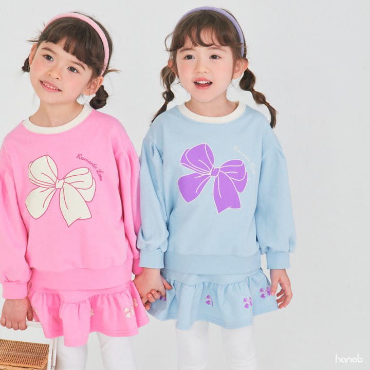 Hanab - Korean Children Fashion - #discoveringself - Romantic Ribbon Top Bottom Set - 2