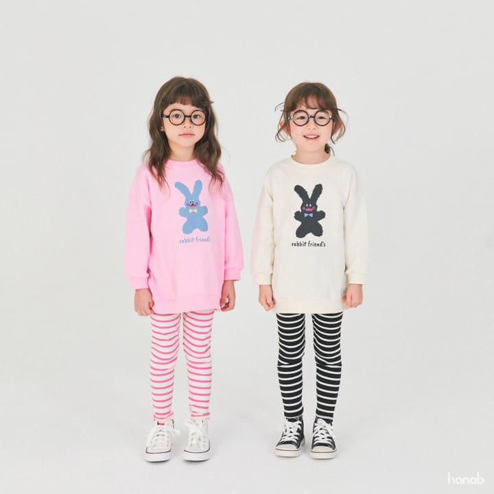 Hanab - Korean Children Fashion - #fashionkids - Rabbit Friend Top Bottom Set - 6