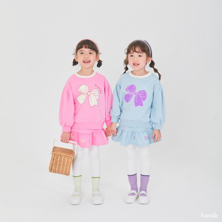 Hanab - Korean Children Fashion - #fashionkids - Romantic Ribbon Top Bottom Set - 3