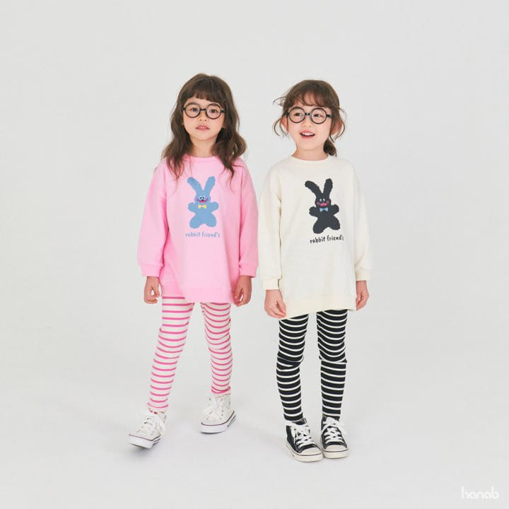 Hanab - Korean Children Fashion - #kidsshorts - Rabbit Friend Top Bottom Set - 7