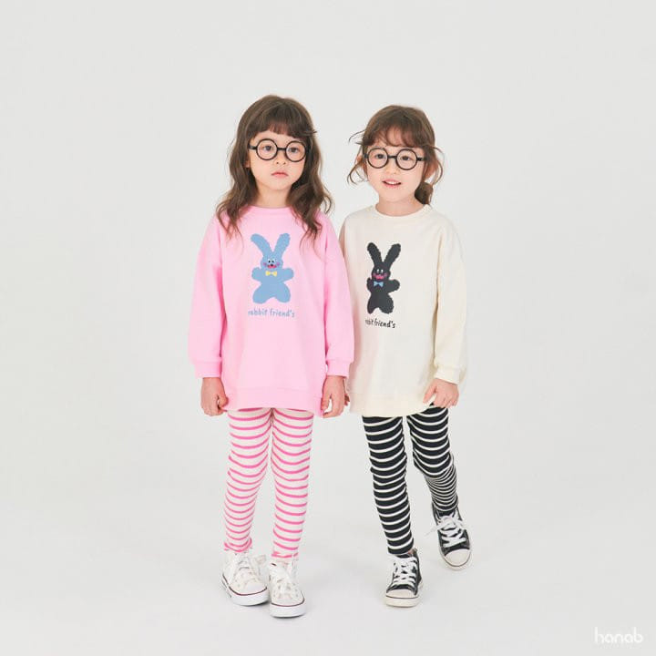 Hanab - Korean Children Fashion - #kidsstore - Rabbit Friend Top Bottom Set - 8