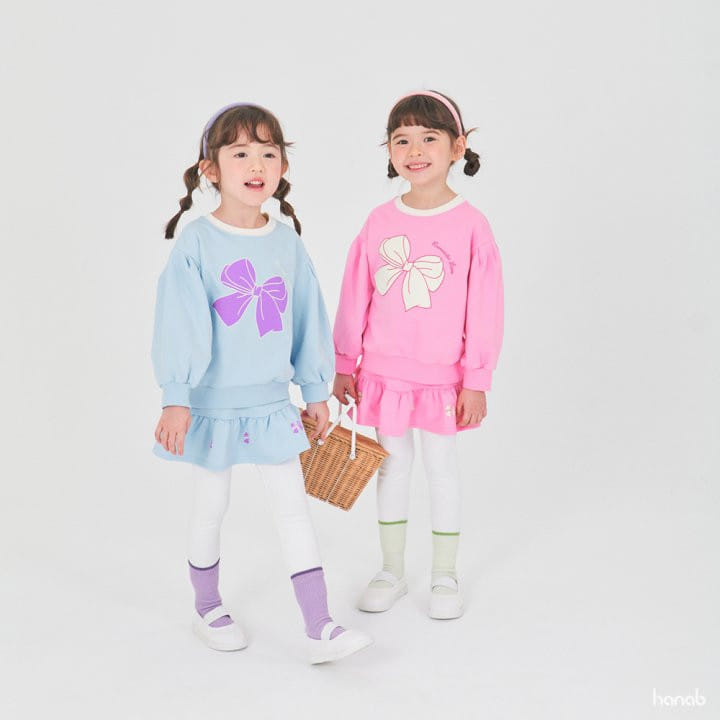 Hanab - Korean Children Fashion - #kidzfashiontrend - Romantic Ribbon Top Bottom Set - 6