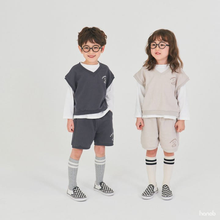 Hanab - Korean Children Fashion - #kidzfashiontrend - Three Piece Top Bottom Set