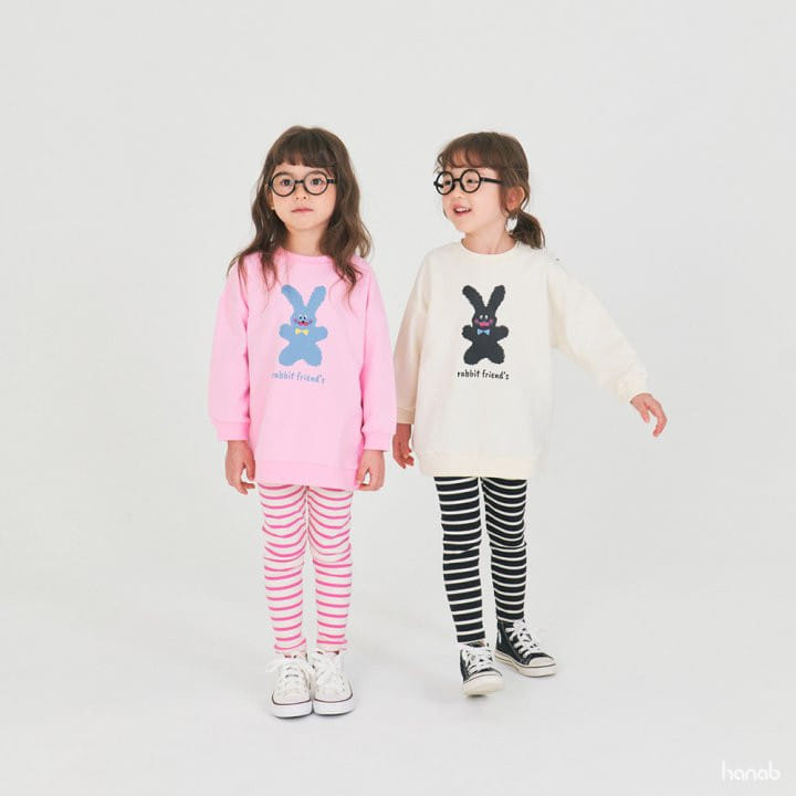 Hanab - Korean Children Fashion - #littlefashionista - Rabbit Friend Top Bottom Set - 11