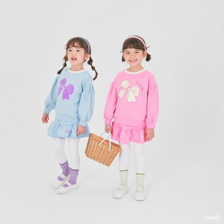Hanab - Korean Children Fashion - #littlefashionista - Romantic Ribbon Top Bottom Set - 8