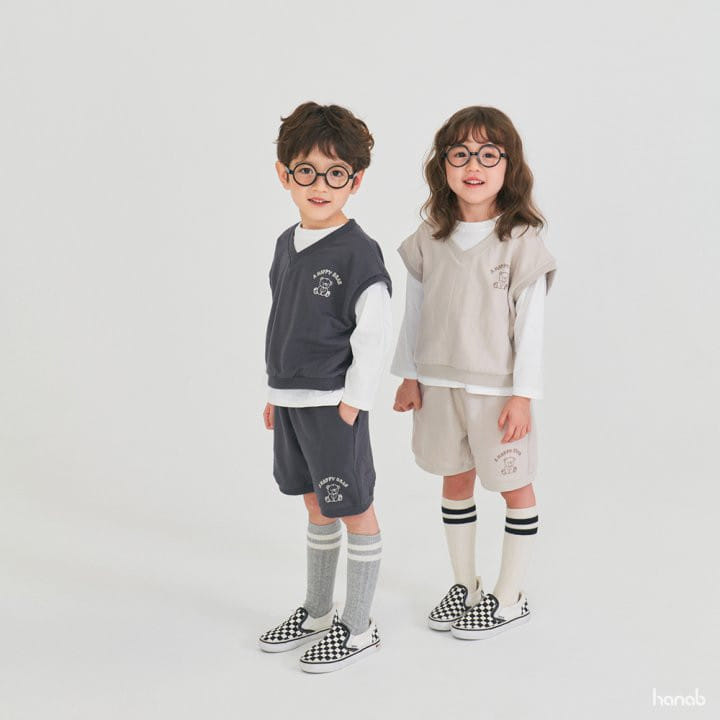 Hanab - Korean Children Fashion - #littlefashionista - Three Piece Top Bottom Set - 3