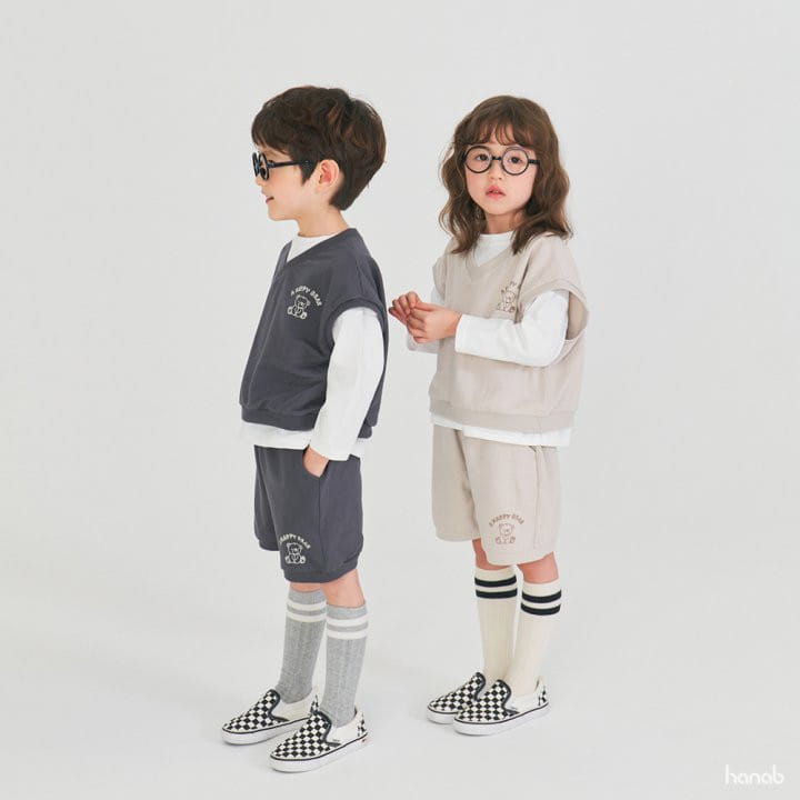 Hanab - Korean Children Fashion - #littlefashionista - Three Piece Top Bottom Set - 4
