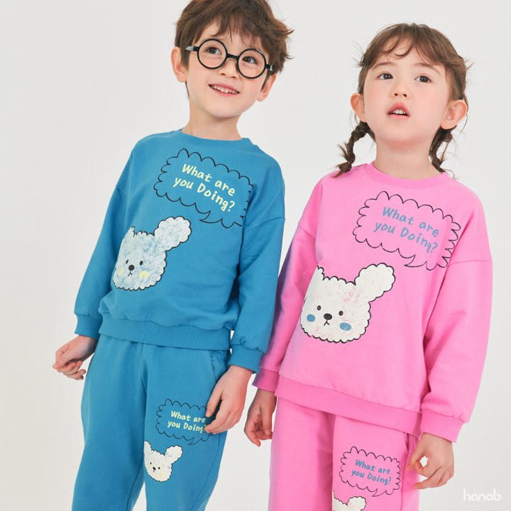 Hanab - Korean Children Fashion - #minifashionista - Poodle Top Bottom Set