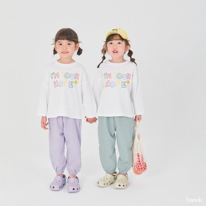 Hanab - Korean Children Fashion - #minifashionista - Check Span Pants - 8