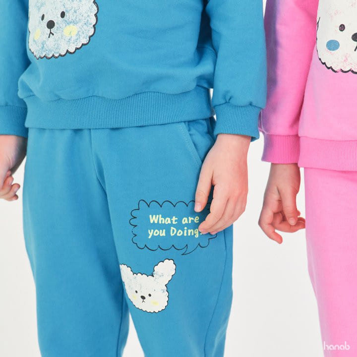 Hanab - Korean Children Fashion - #todddlerfashion - Poodle Top Bottom Set - 3