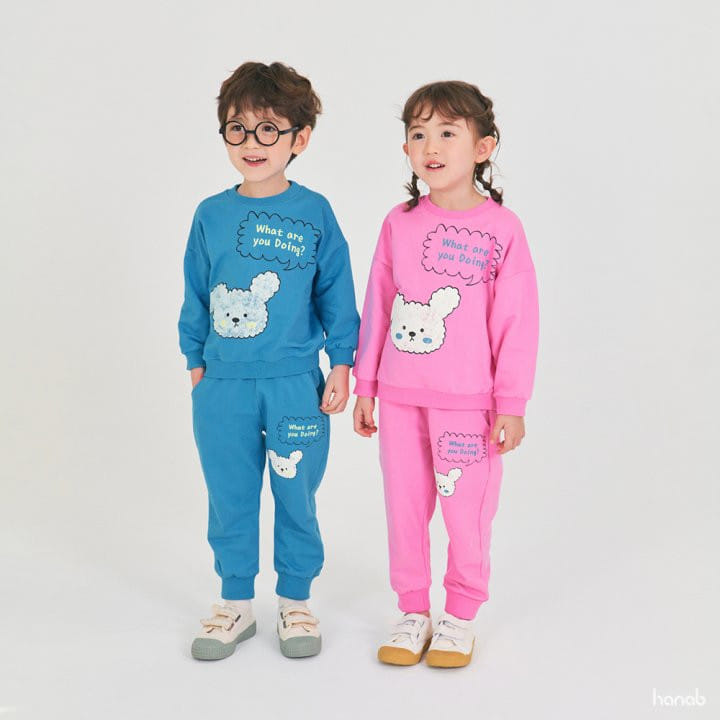 Hanab - Korean Children Fashion - #todddlerfashion - Poodle Top Bottom Set - 4