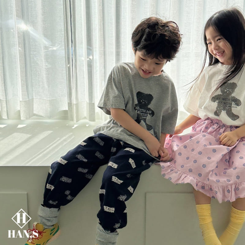 Han's - Korean Children Fashion - #kidzfashiontrend - Play Bear Tee - 4