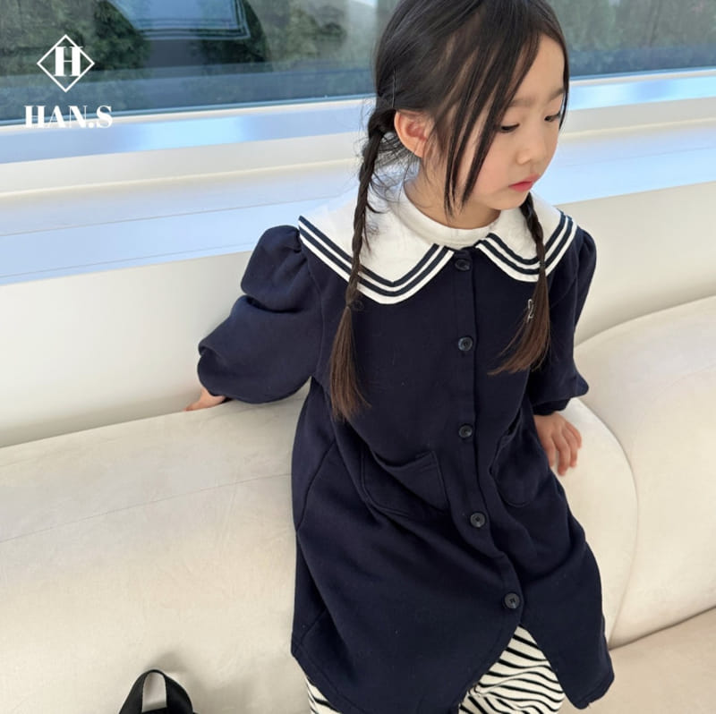 Han's - Korean Children Fashion - #childrensboutique - Sailor Collar One-Piece - 11