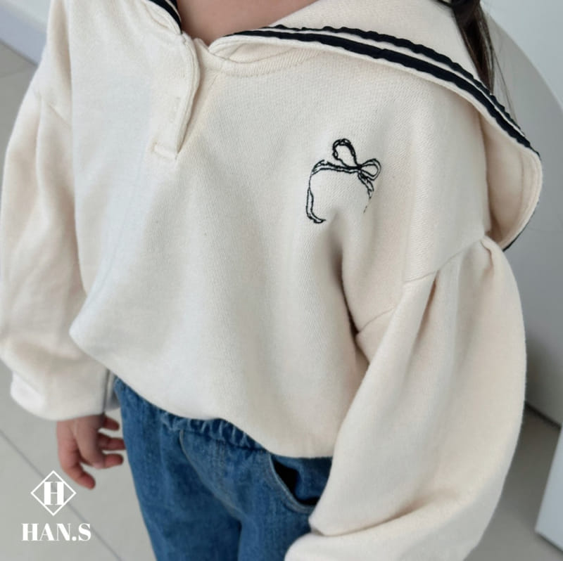 Han's - Korean Children Fashion - #designkidswear - Sailor Puff Sweatshirt - 6