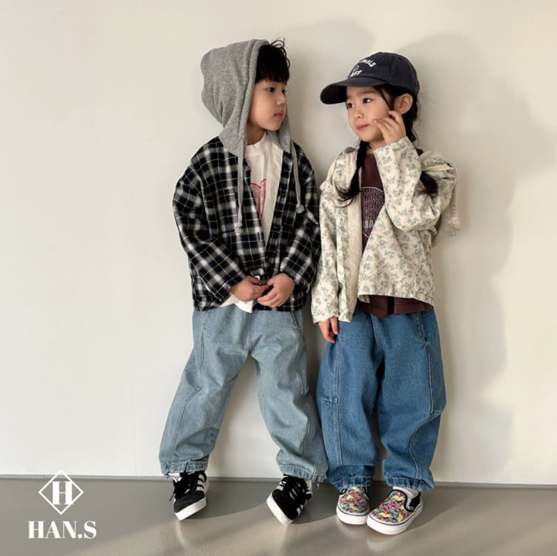 Han's - Korean Children Fashion - #fashionkids - Panel Denim Pants - 4