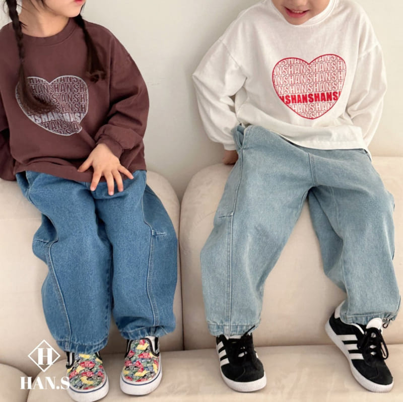 Han's - Korean Children Fashion - #kidsstore - Panel Denim Pants - 5