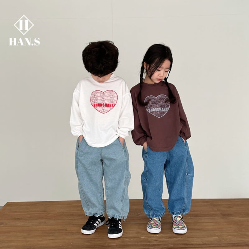 Han's - Korean Children Fashion - #littlefashionista - Panel Denim Pants - 8