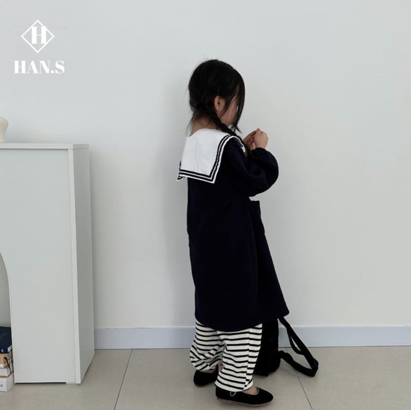 Han's - Korean Children Fashion - #littlefashionista - Sailor Collar One-Piece - 3