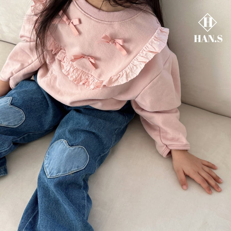 Han's - Korean Children Fashion - #littlefashionista - Heart Pocket Denim - 2