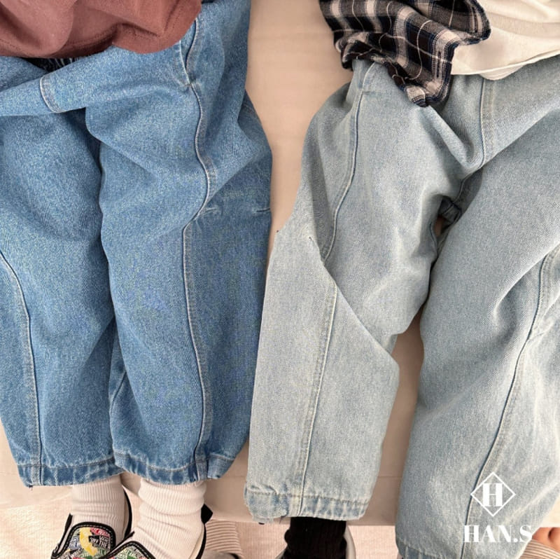 Han's - Korean Children Fashion - #magicofchildhood - Panel Denim Pants - 9
