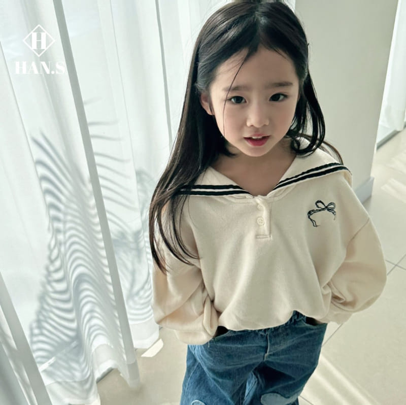 Han's - Korean Children Fashion - #prettylittlegirls - Sailor Puff Sweatshirt - 2