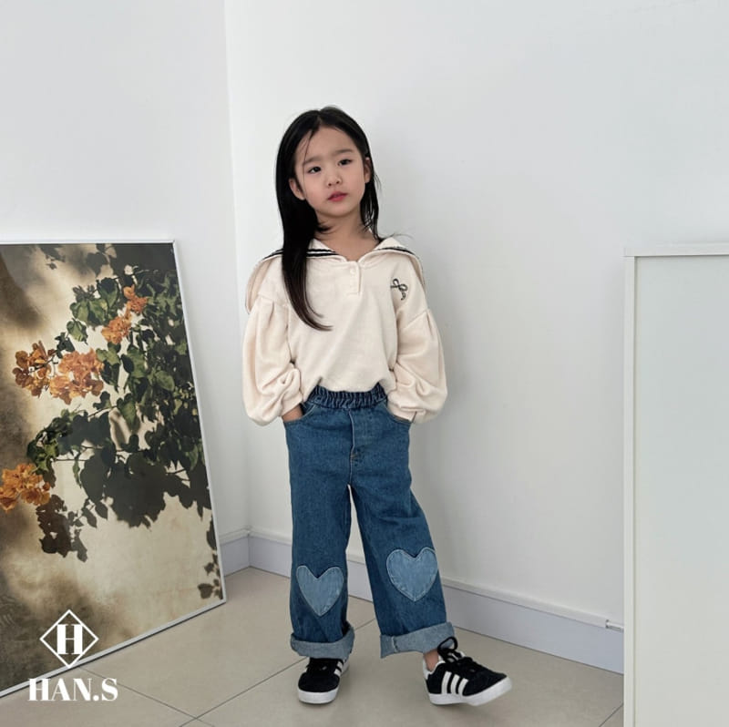 Han's - Korean Children Fashion - #stylishchildhood - Heart Pocket Denim - 8