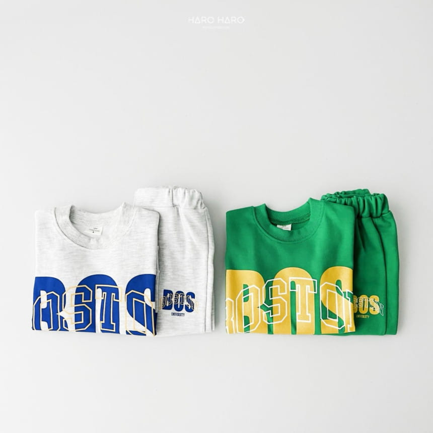Haro Haro - Korean Children Fashion - #Kfashion4kids - Boston Top Bottom Set - 3