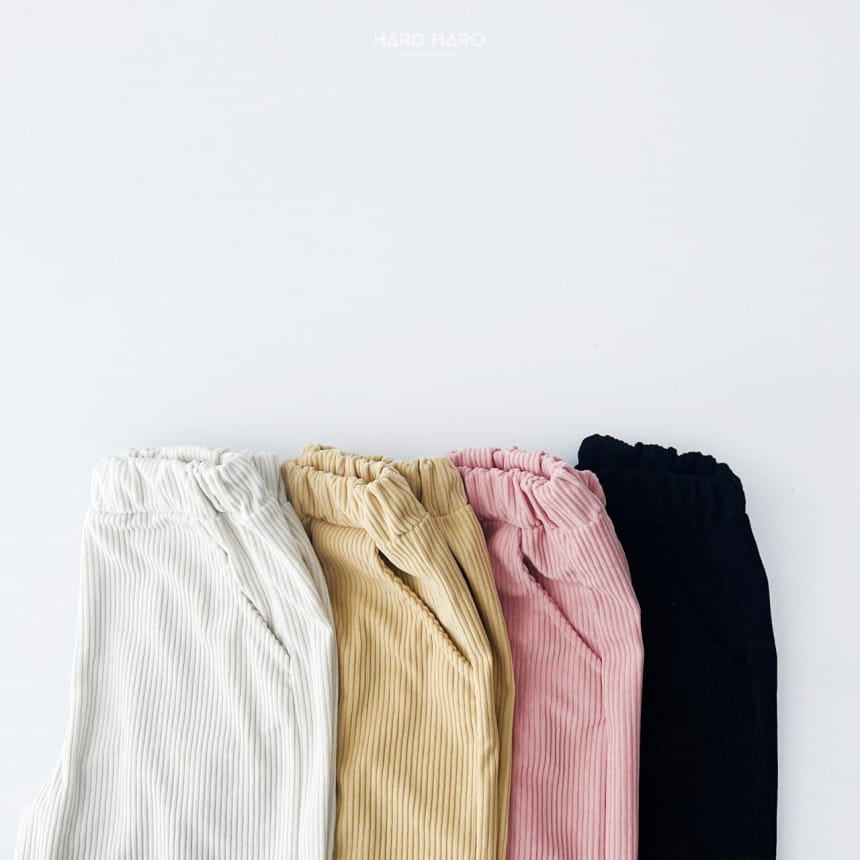 Haro Haro - Korean Children Fashion - #designkidswear - Heidi Rib Wide Pants - 2