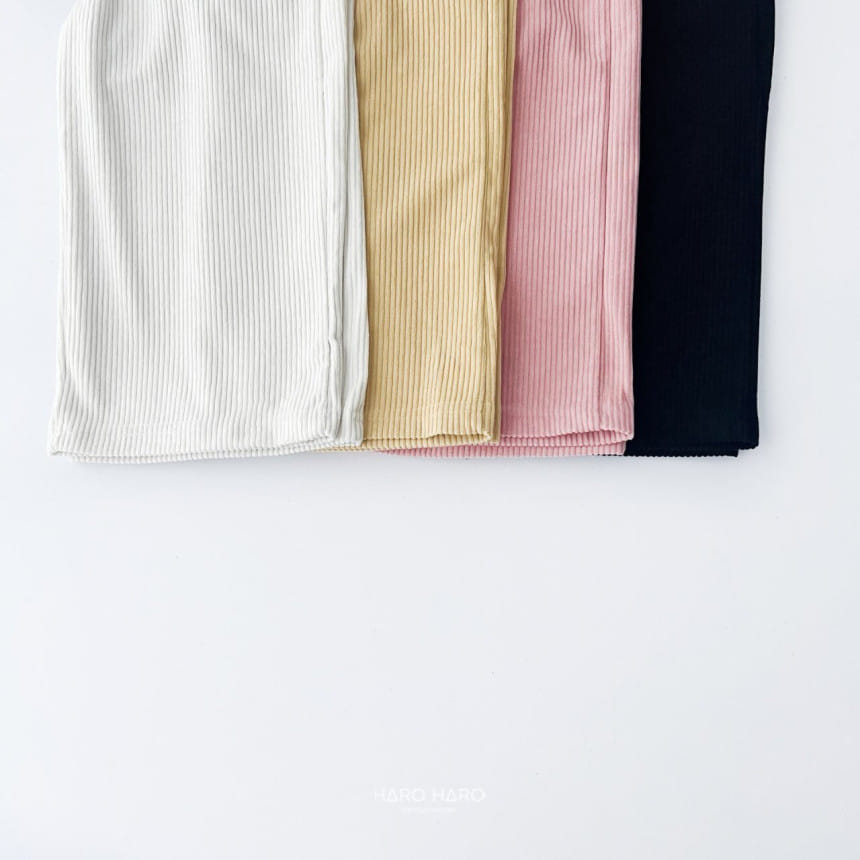 Haro Haro - Korean Children Fashion - #discoveringself - Heidi Rib Wide Pants - 3