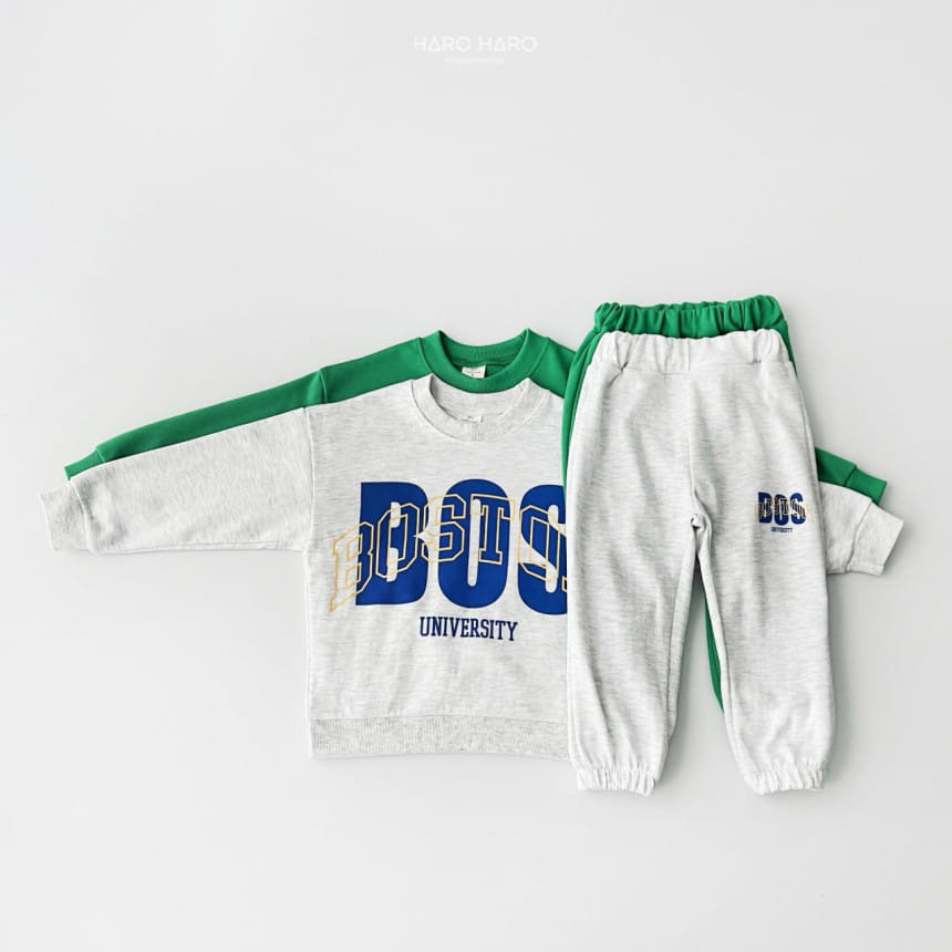 Haro Haro - Korean Children Fashion - #kidsstore - Boston Top Bottom Set