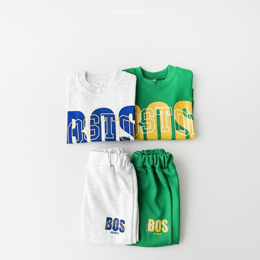 Haro Haro - Korean Children Fashion - #kidzfashiontrend - Boston Top Bottom Set - 2