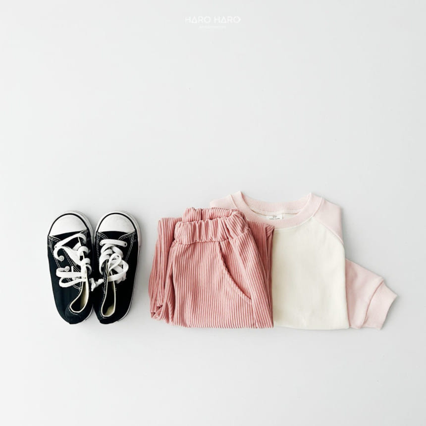 Haro Haro - Korean Children Fashion - #littlefashionista - Heidi Rib Wide Pants - 9