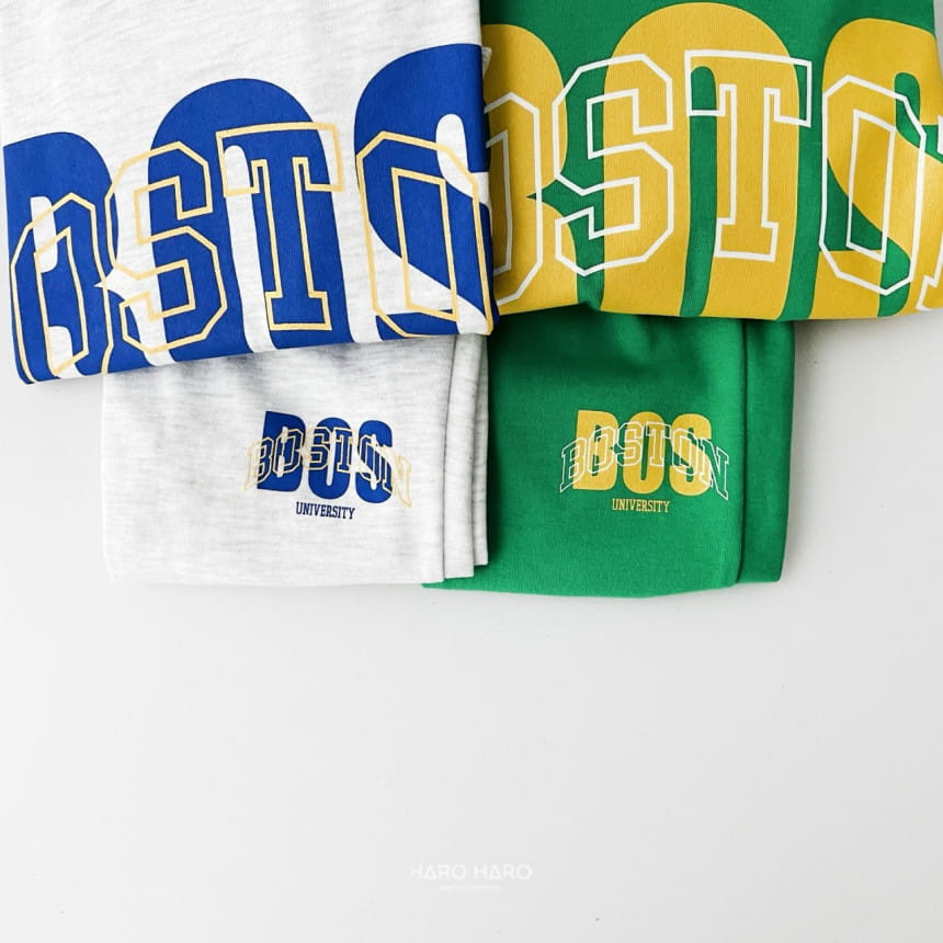 Haro Haro - Korean Children Fashion - #Kfashion4kids - Boston Top Bottom Set - 4