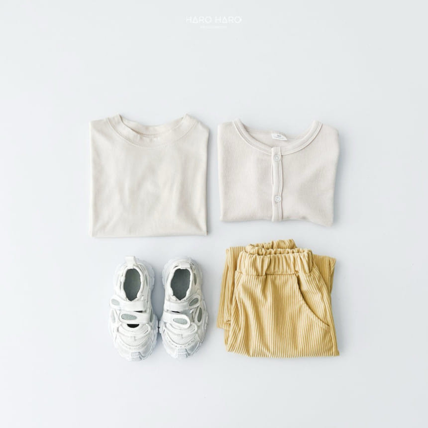 Haro Haro - Korean Children Fashion - #magicofchildhood - Heidi Rib Wide Pants - 10