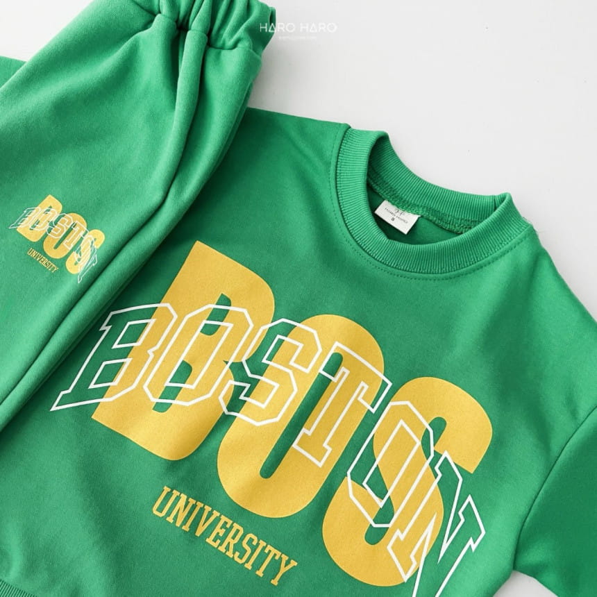 Haro Haro - Korean Children Fashion - #magicofchildhood - Boston Top Bottom Set - 5