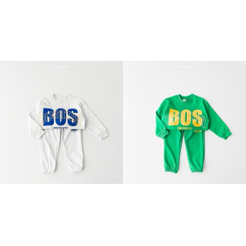 Haro Haro - Korean Children Fashion - #minifashionista - Boston Top Bottom Set - 6