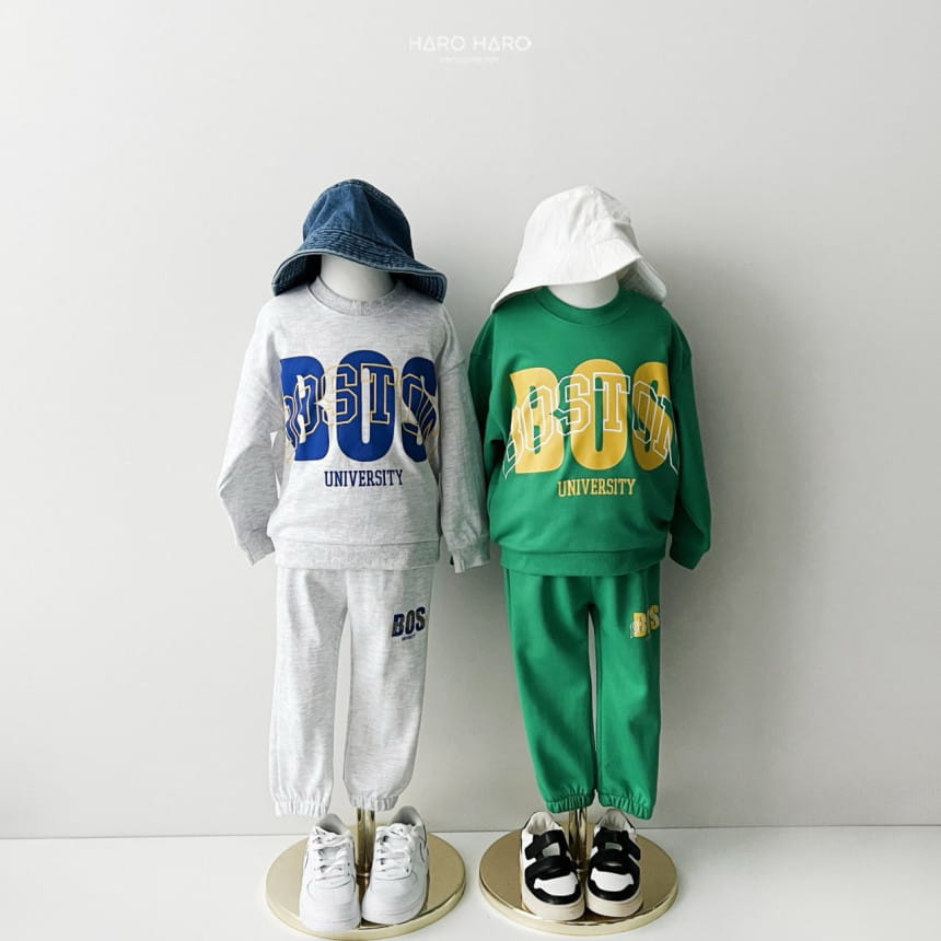 Haro Haro - Korean Children Fashion - #stylishchildhood - Boston Top Bottom Set - 10