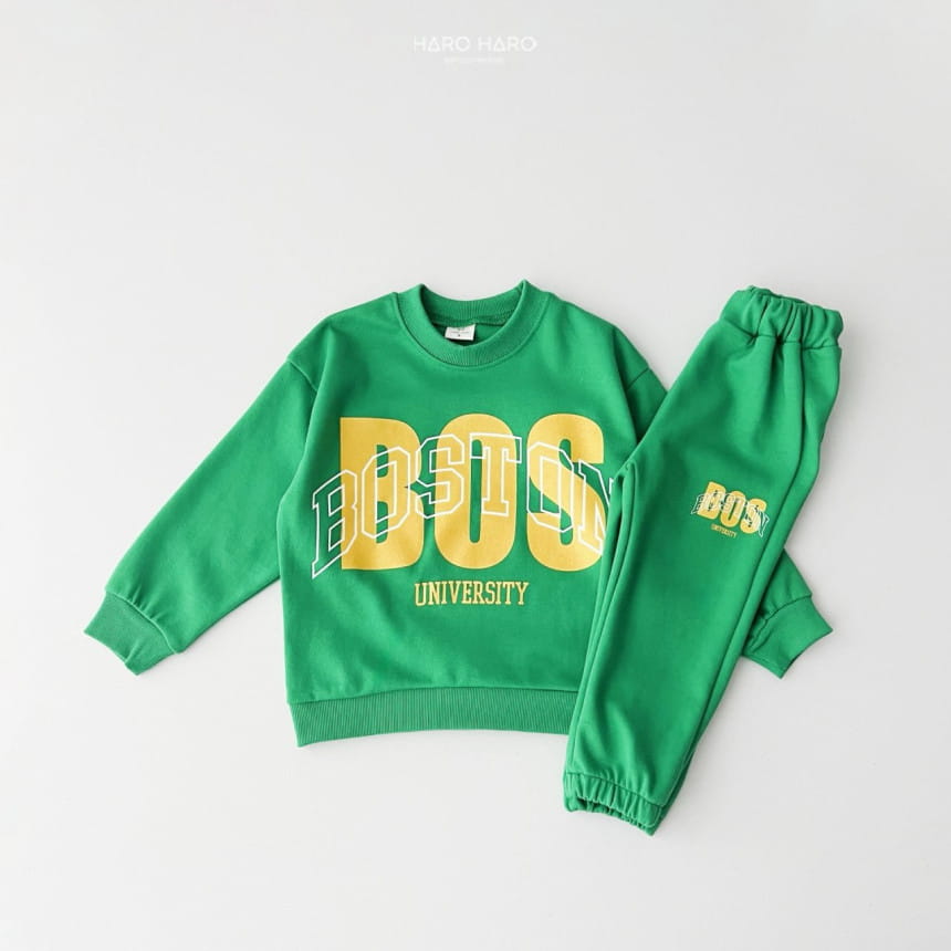 Haro Haro - Korean Children Fashion - #todddlerfashion - Boston Top Bottom Set - 8
