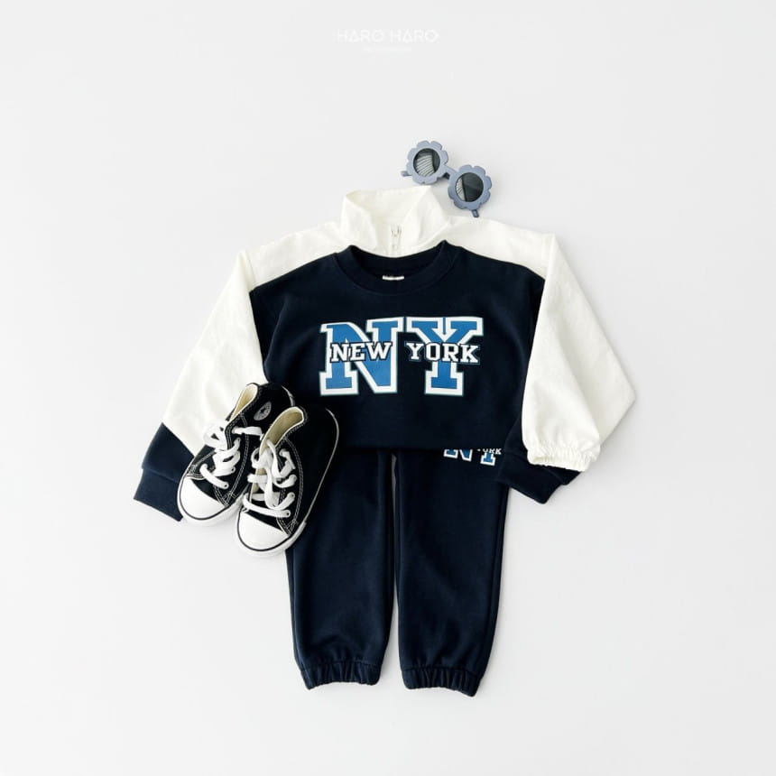 Haro Haro - Korean Children Fashion - #toddlerclothing - Newyork Top Bottom Set - 11