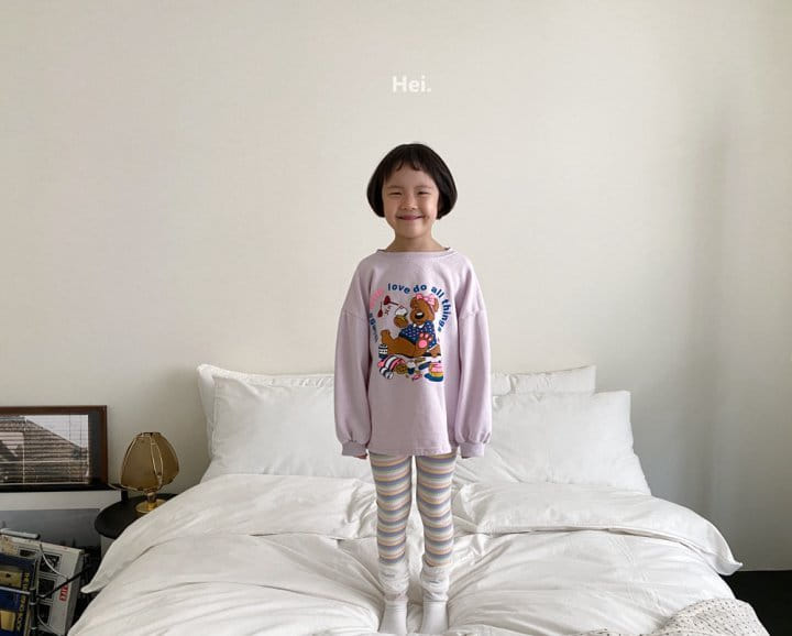 Hei - Korean Children Fashion - #childofig - Bear Long Tee - 3
